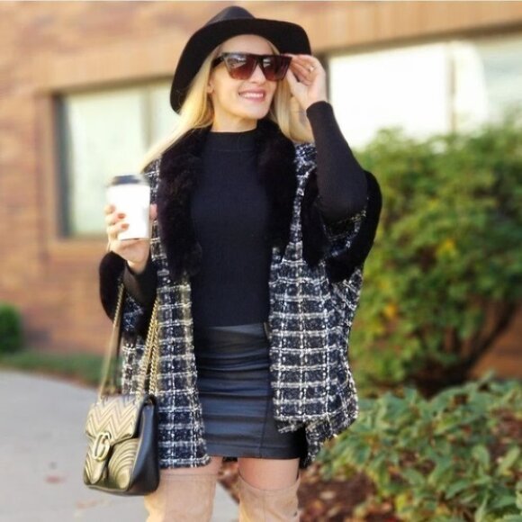 🔥BACK IN STOCK! CHANTELLA Tweed Cape ☆BEST SEL… - Picture 7 of 14